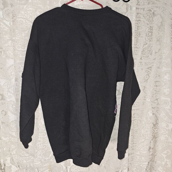 Vintage Black Glitter Kittens Sweatshirt 80s 90s- Tee Dee's, Womens Size Medium - Picture 10 of 12